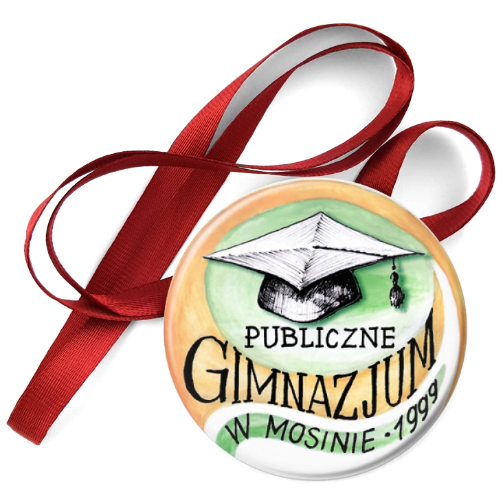 przypinka medal Publiczne gimnazjum w Mosinie