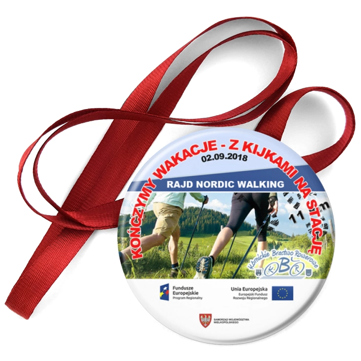 przypinka medal Rajd nordic walking