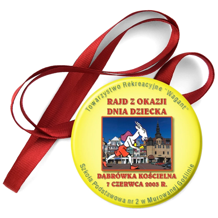 przypinka medal Rajd Z Okazji Dnia Dziecka - Dąbrówka Kościelna