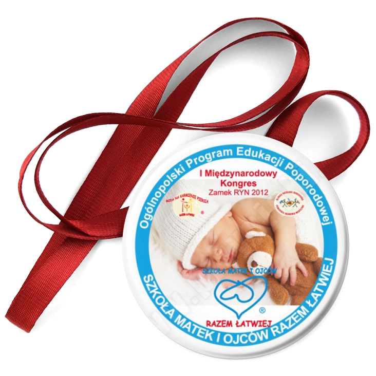 przypinka medal Razem Łatwiej