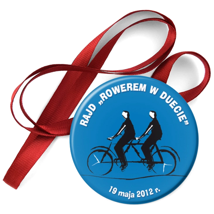 przypinka medal Rowerem w duecie