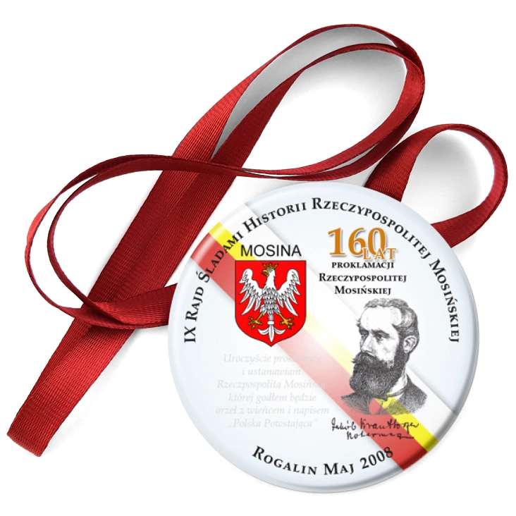 przypinka medal Śladami Historii Rzeczypospolitej Mosińskiej