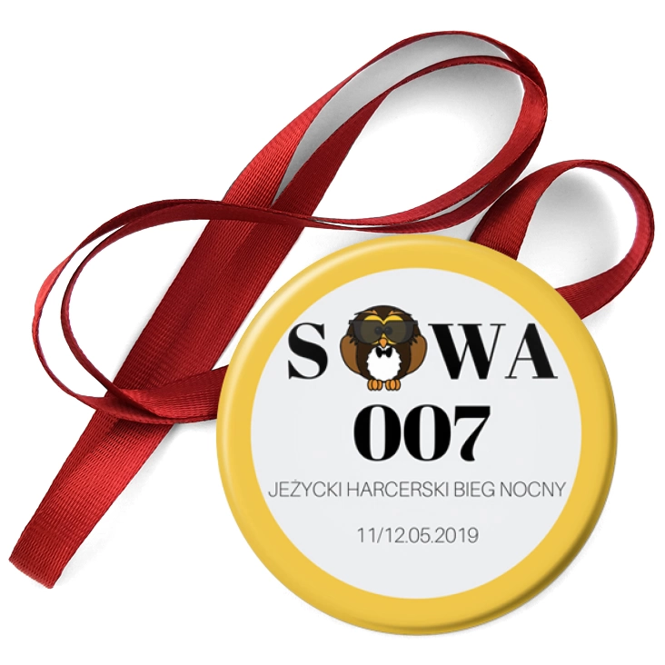 przypinka medal Sowa 007