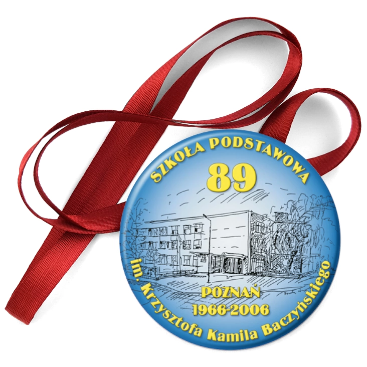 przypinka medal SP nr 89 w Poznaniu