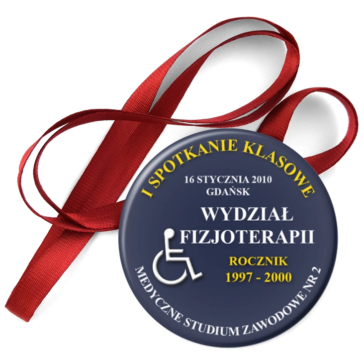 przypinka medal Spotkanie klasowe - MSZ nr 2 w Gdańsku