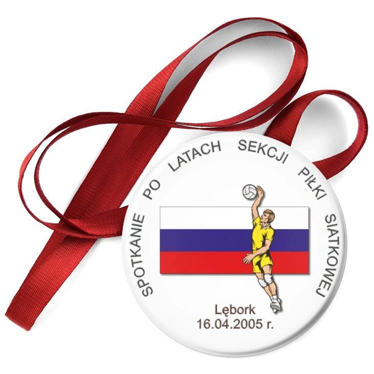 przypinka medal Spotkanie po latach sekcji piłki siatkowej
