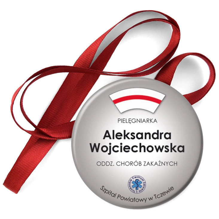 przypinka medal Szpital Powiatowy w Tczewie - pielęgniarka położna