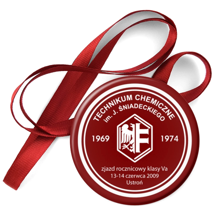 przypinka medal Technikum Chemiczne w Chorzowie