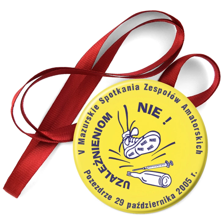 przypinka medal Uzależnieniom NIE!