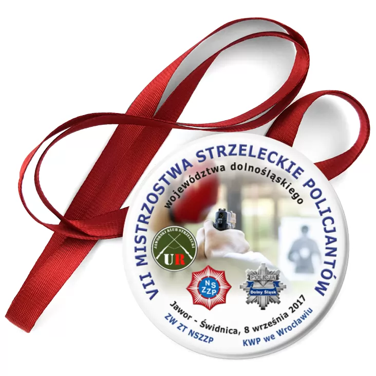 przypinka medal VII Mistrzostwa Strzeleckie Policjantów