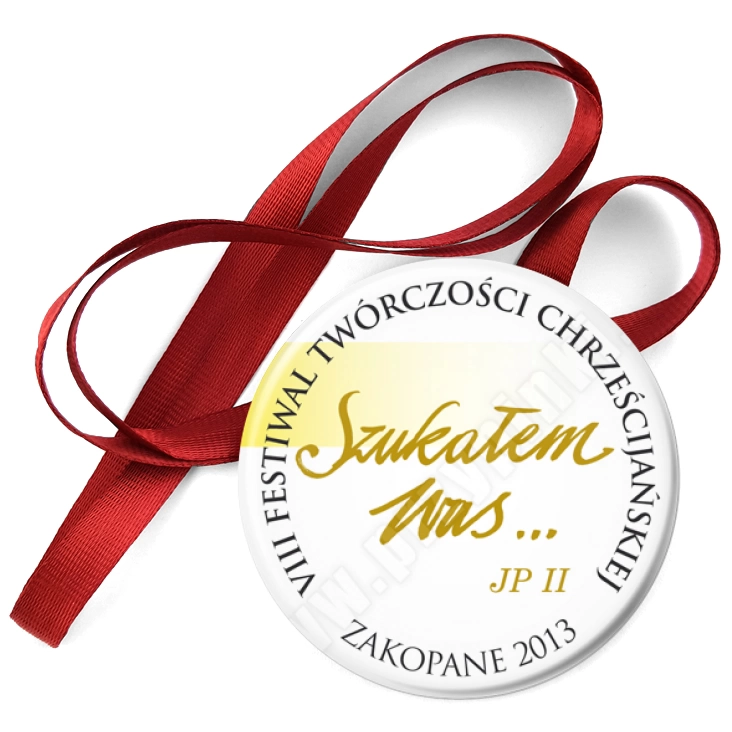 przypinka medal VIII Festiwal Twórczości Chrześcijańskiej - Zakopane 2013