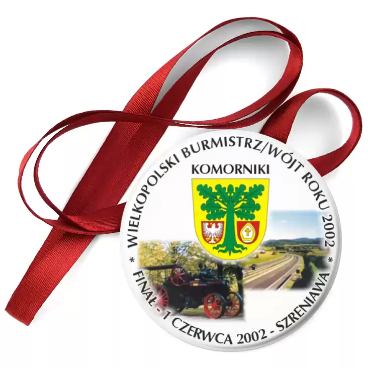 przypinka medal Wielkopolski Burmistrz/Wójt Roku 2002