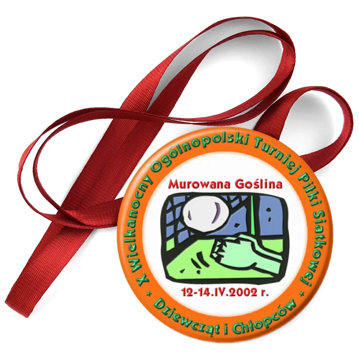 przypinka medal X Wielkanocny Ogólnopolski Turniej Piłki Siatkowej