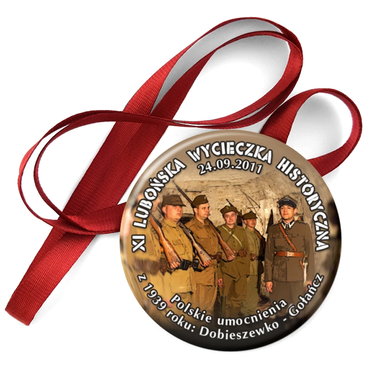przypinka medal XI Lubońska Wycieczka Historyczna