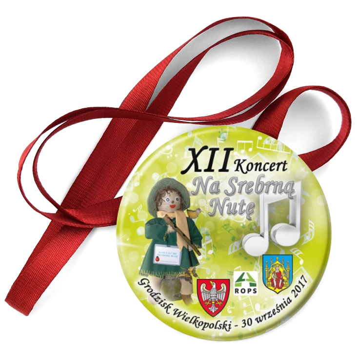przypinka medal XII Koncert Na Srebrną Nutę 2017