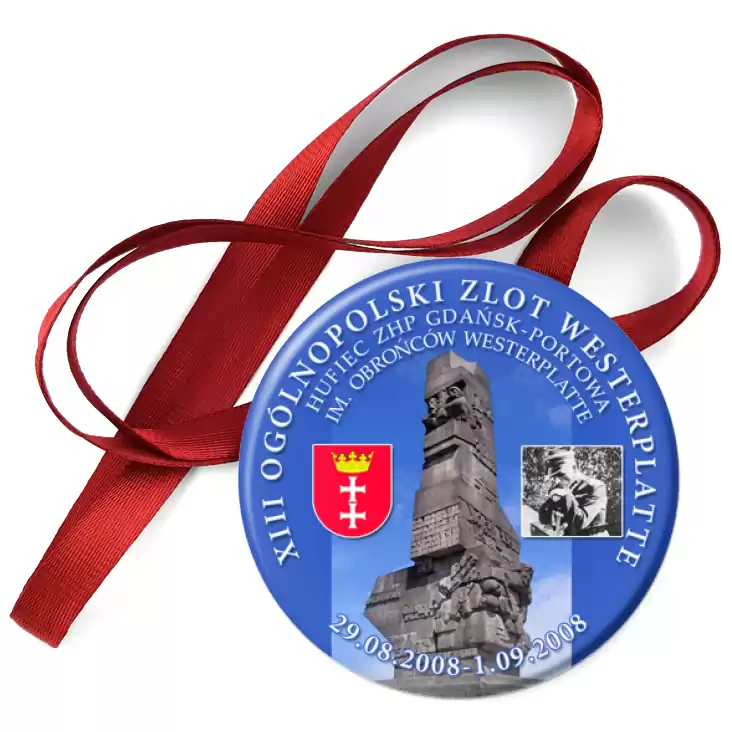 przypinka medal XIII Ogólnopolski Zlot Westerplatte