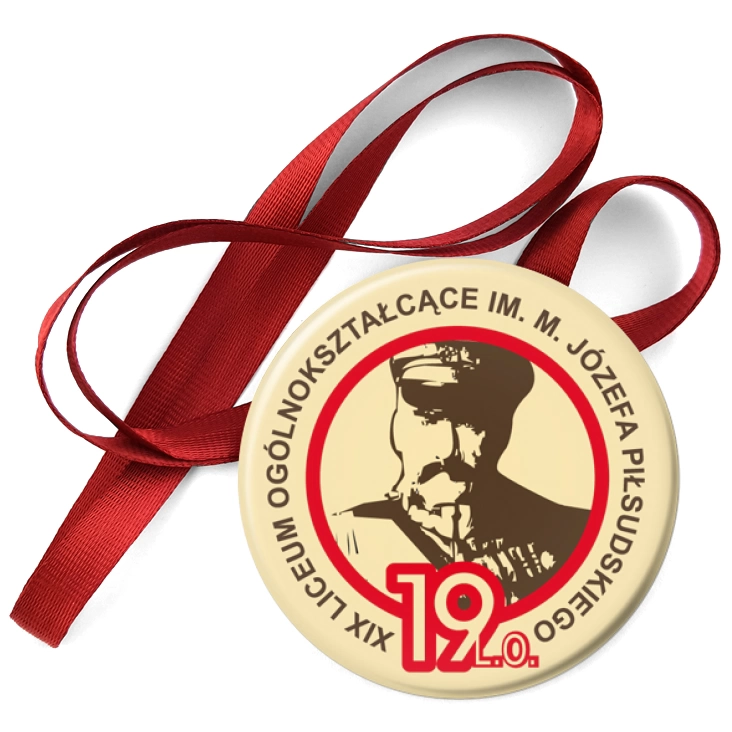 przypinka medal XIX LO w Poznaniu