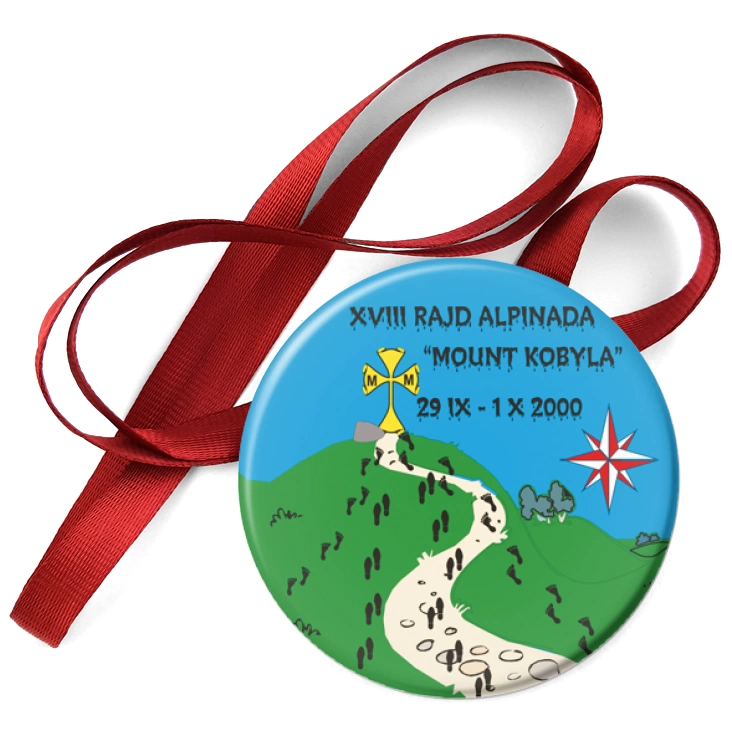 przypinka medal XVIII Rajd Alpinada Mount Kobyla