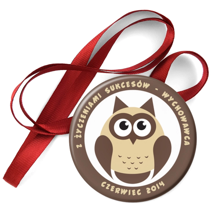 przypinka medal Z życzeniami sukcesów
