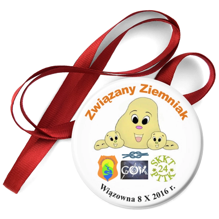 przypinka medal Zawiązany Ziemniak