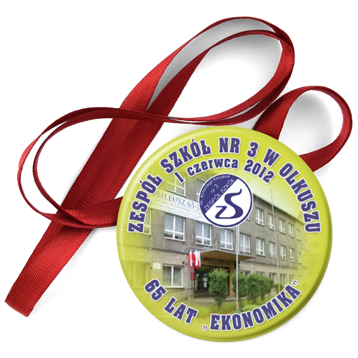 przypinka medal ZS nr 3 w Olkuszu