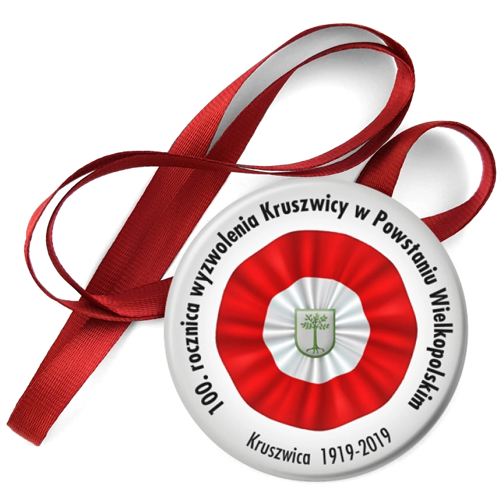 przypinka medal 100. rocznica wyzwolenia Kruszwicy