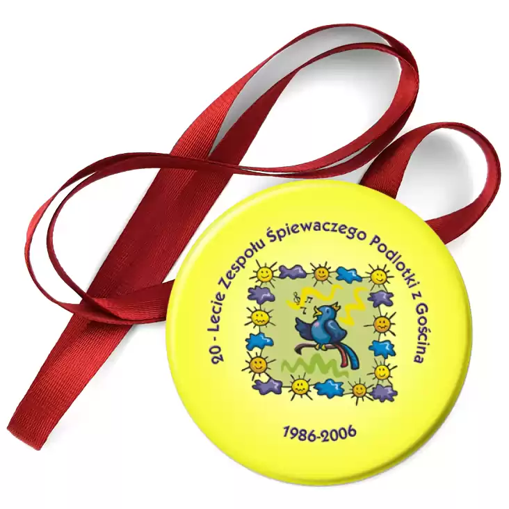 przypinka medal 20-lecie Zespołu Śpiewaczego Podlotki z Gościna