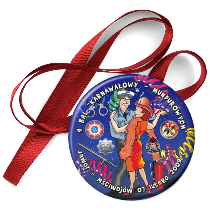 przypinka medal 4 Bal Karnawałowy mundurowych w Jaworze