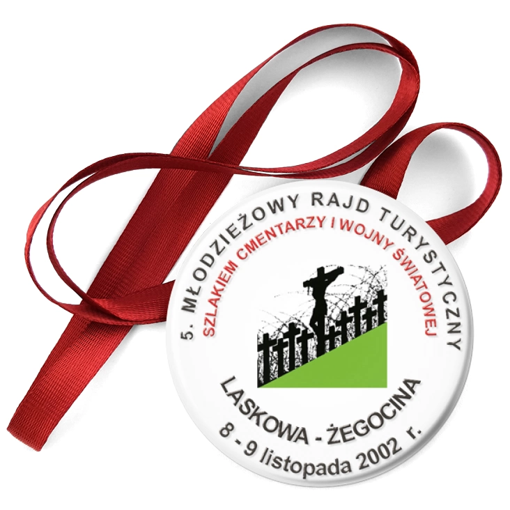 przypinka medal 5. Młodzieżowy Rajd Turystyczny