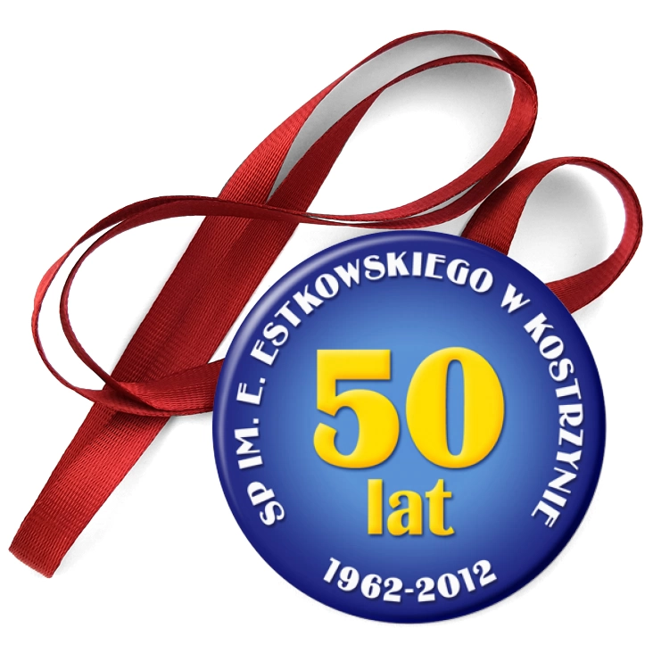 przypinka medal 50 lat SP w Kostrzynie