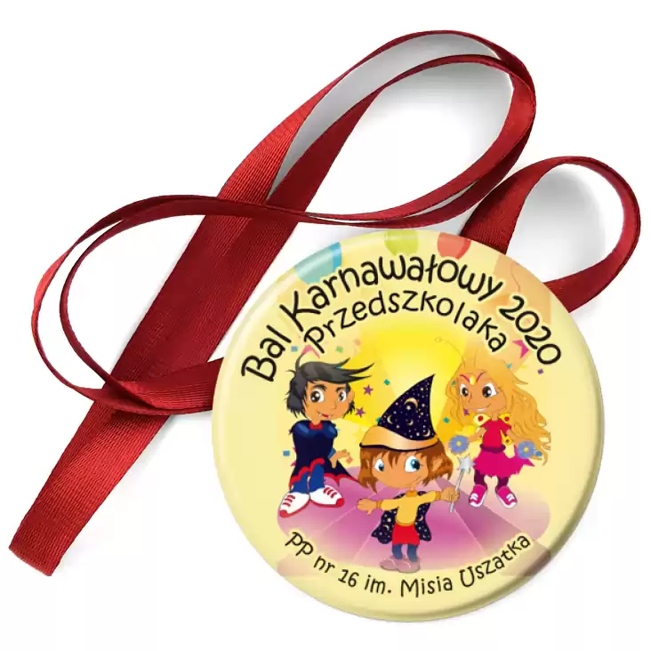 przypinka medal Bal Karnawałowy Przedszkolaków