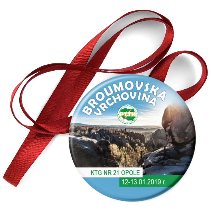 przypinka medal BROUMOVSKA VRCHOVINA