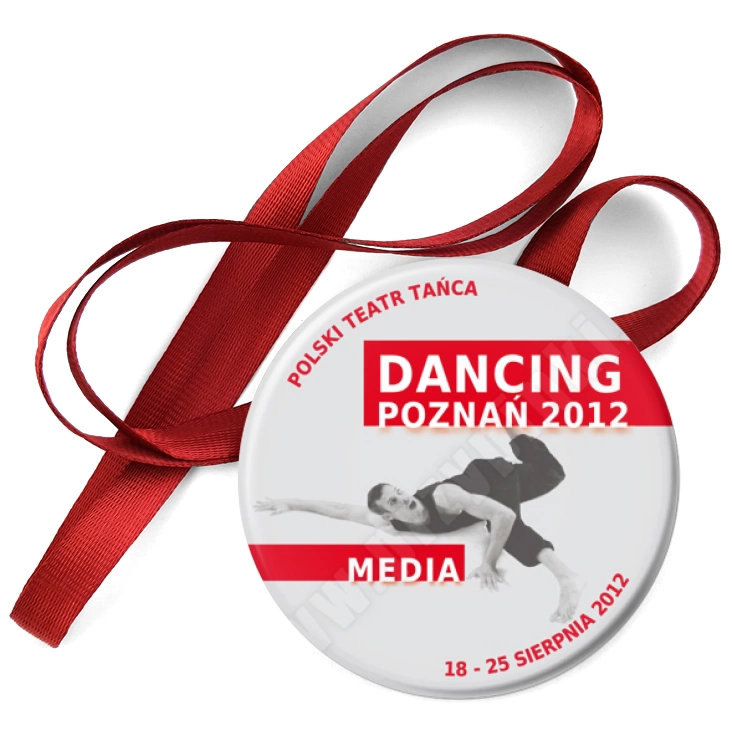 przypinka medal Dancing Poznań 2012 - media