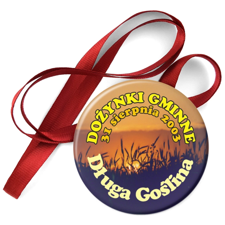 przypinka medal Dożynki gminne w Długiej Goślinie