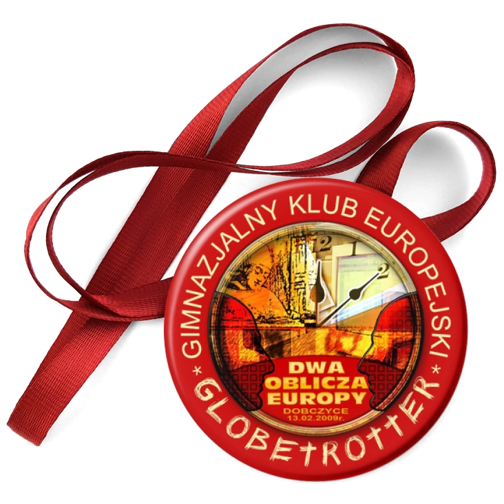 przypinka medal Dwa oblicza Europy