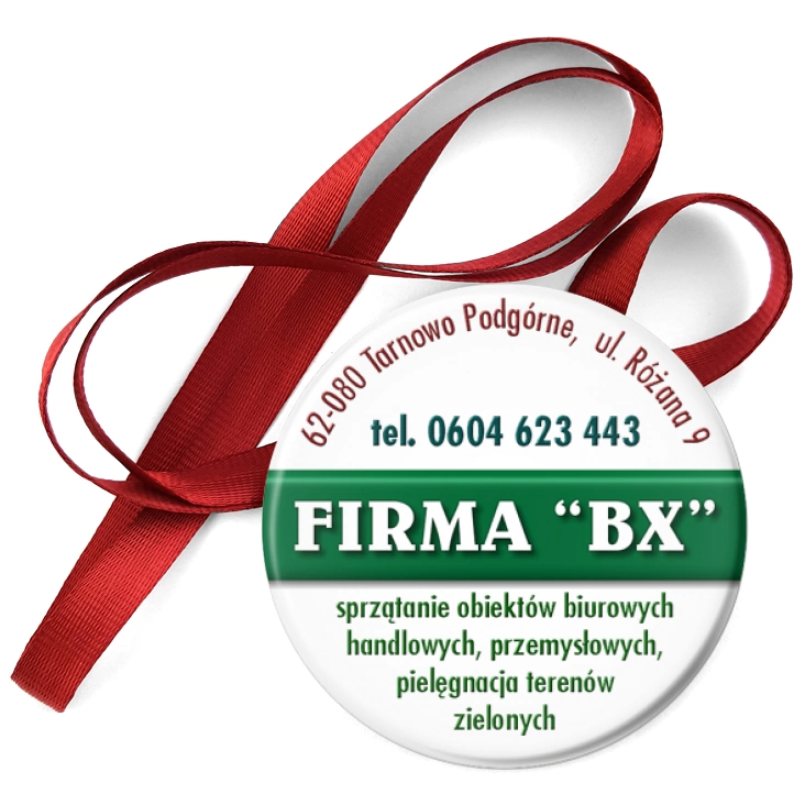 przypinka medal Firma BX