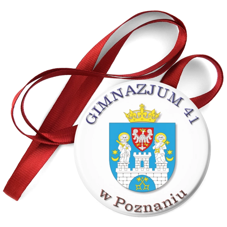przypinka medal Gimnazjum 41 w Poznaniu