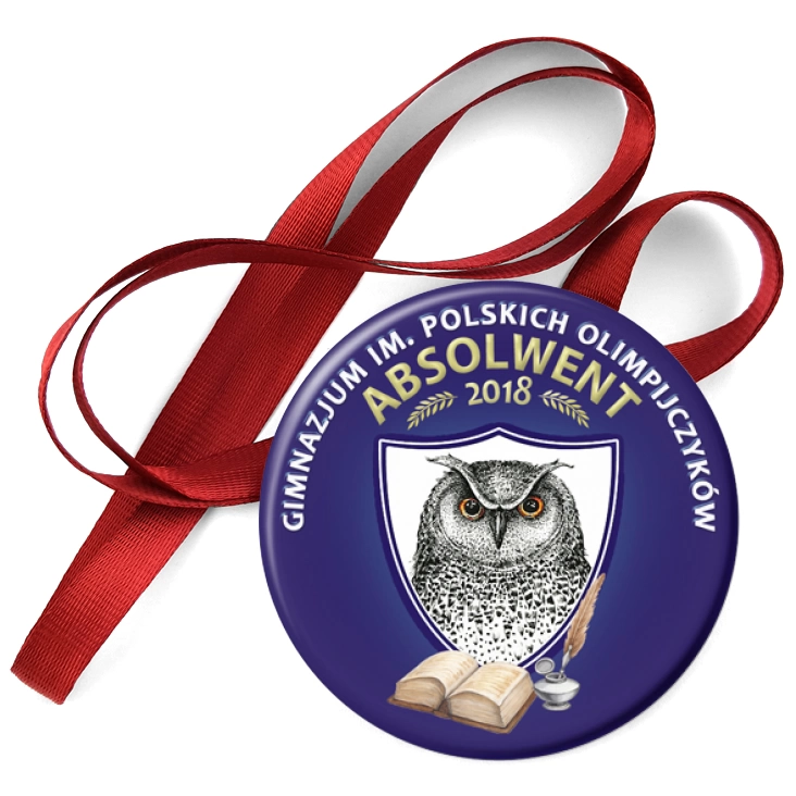 przypinka medal Gimnazjum im. Polskich Olimpijczyków
