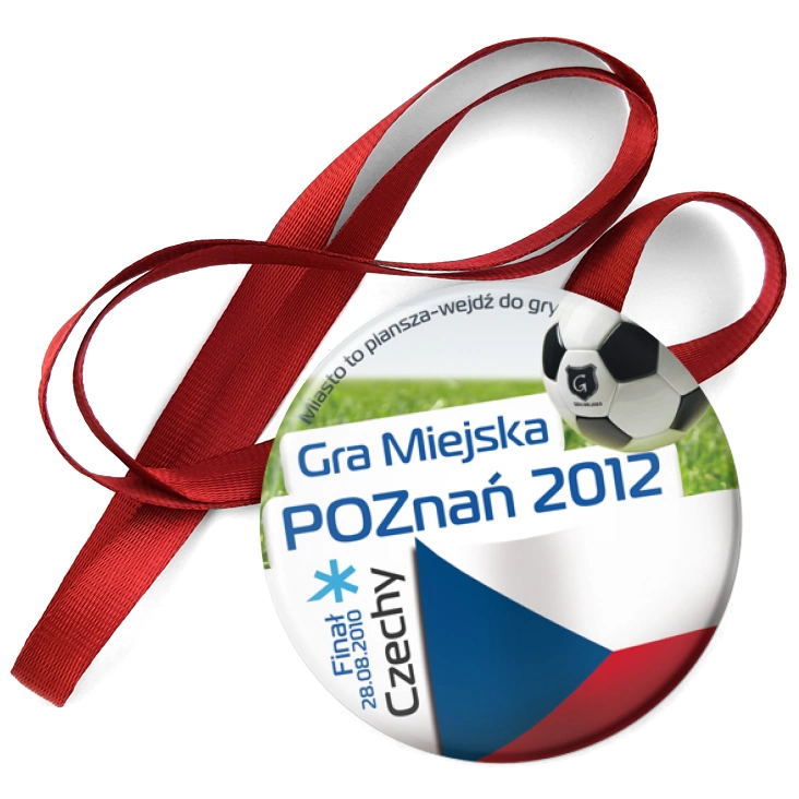 przypinka medal Gra Miejska - Poznań 2012 - Czechy