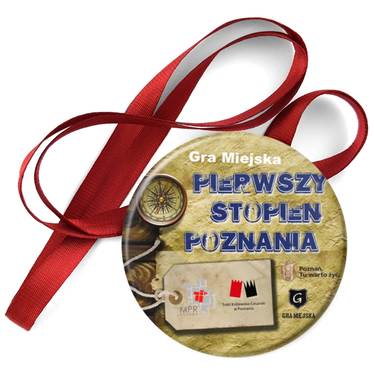 przypinka medal Gra Miejska Poznań