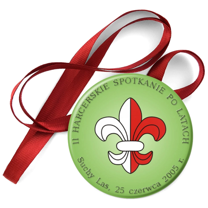 przypinka medal II Harcerskie spotkanie po latach - Suchy Las