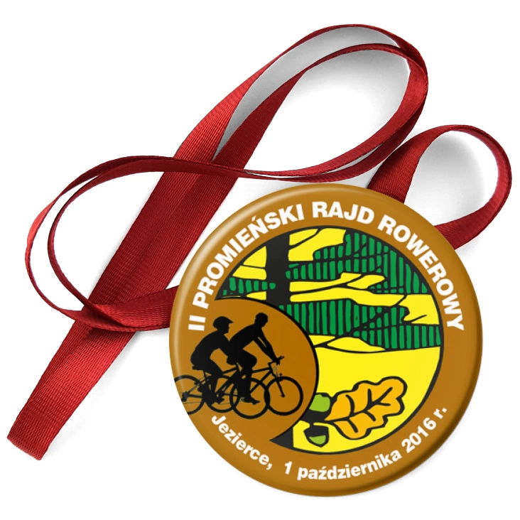 przypinka medal II Promieński Rajd Rowerowy