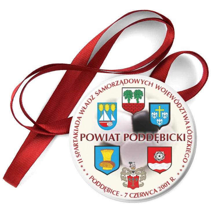 przypinka medal II Spartakiada Władz Samorządowych Województwa Łódzkiego