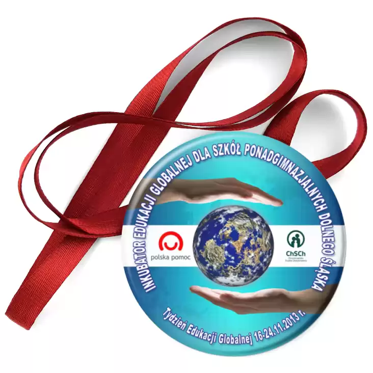 przypinka medal Inkubator Edukacji Globalnej