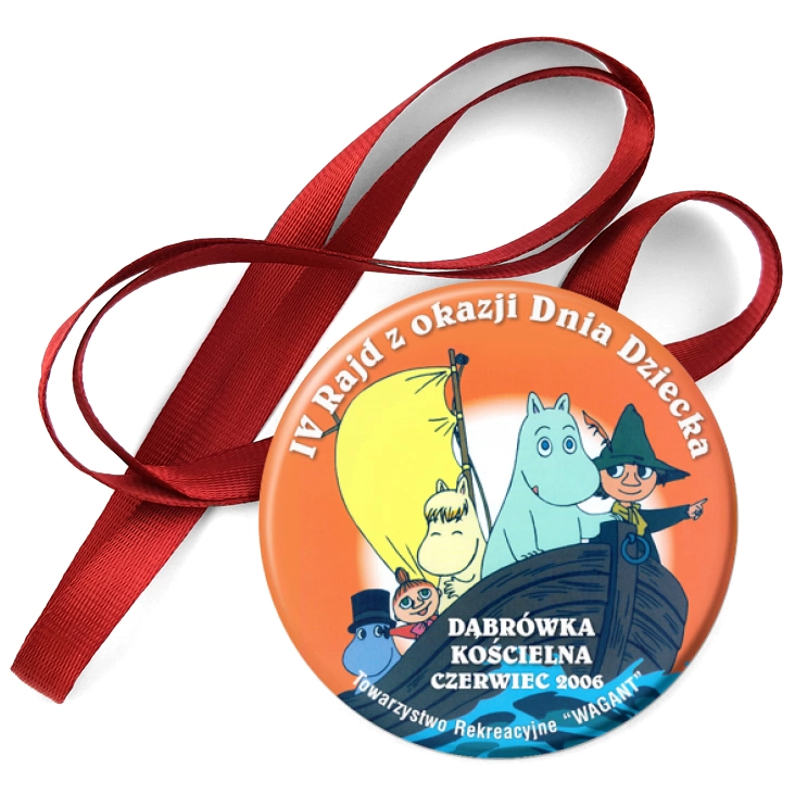 przypinka medal IV Rajd z Okazji Dnia Dziecka