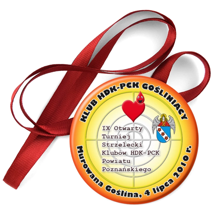 przypinka medal IX Turniej Strzelecki HDK-PCK Powiatu Poznańskiego