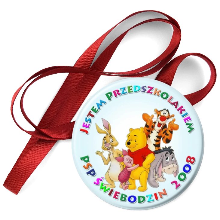 przypinka medal Jestem Przedszkolakiem PSP Świebodzin 2008