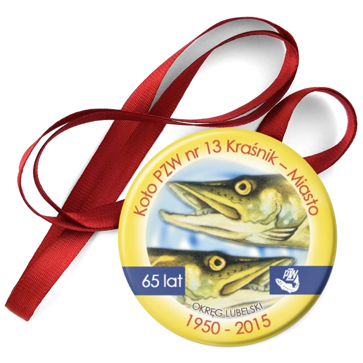 przypinka medal Koło PZW Nr 13 Kraśnik – Miasto