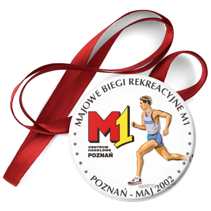 przypinka medal Majowe Biegi Rekreacyjne M1 2002