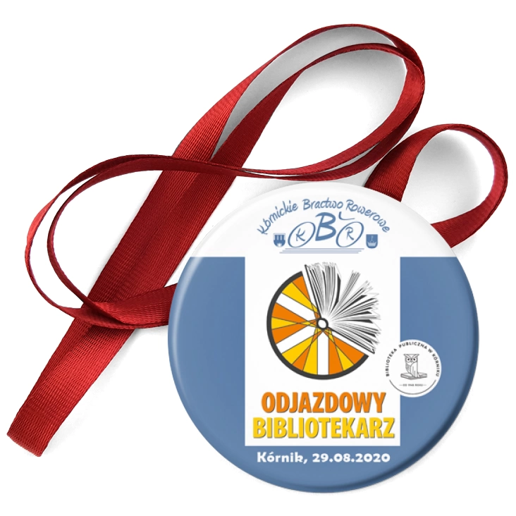 przypinka medal Odlotowy Bibliotekarz